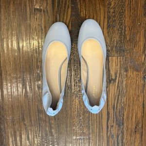 Cole Haan Blue Gray Low Block Heel